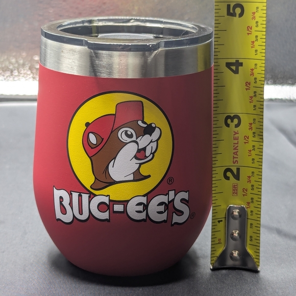 Buc-ee’s Small Wine Insulated Cup With Lid. - Picture 11 of 12